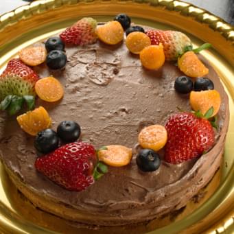 imagen Torta chocolate y Frutas